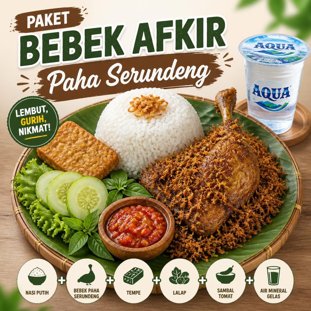 Paket Bebek Afkir Paha Serundeng